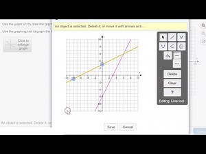 Graph the Inverse Function Given Graph of a Linear Function in MyMathLab