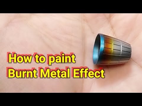 How to paint Burnt Metal effect | Gunpla Vernier | Gundam Thruster