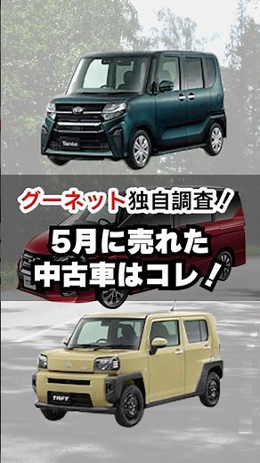 Goo-net's original survey! Top 3 used cars sold in May 2025 #Goo-net