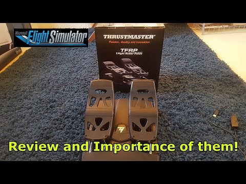 Thrustmaster T-Flight Rudder Pedals review & why they are important to your Flight Sim Setup!