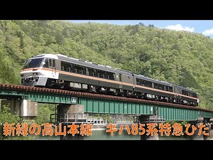 【走行動画】新緑の高山本線 キハ85系特急ひだ