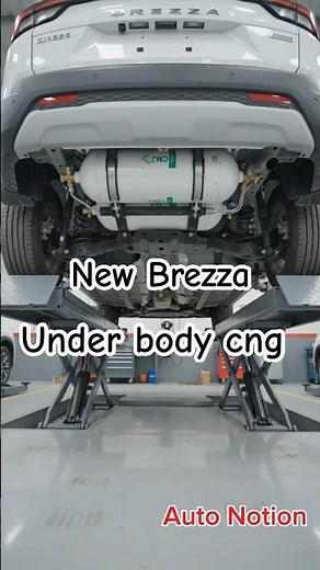 Aa gae New Brezza under body cng!🤷‍♂️ Cng cylinder under body fitted 👌👌