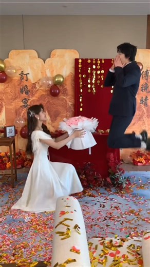 Wife Proposed Her Husband 💍❤️ Most Romantic Wedding Scene Ever ✨#wedding