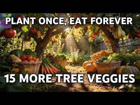 15 MORE TREE Vegetables. These Veggies Grow Like FRUIT! Plant Once, Eat FOREVER.