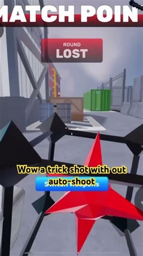Wow a trick shot with out auto-shoot #roblox #robloxedit