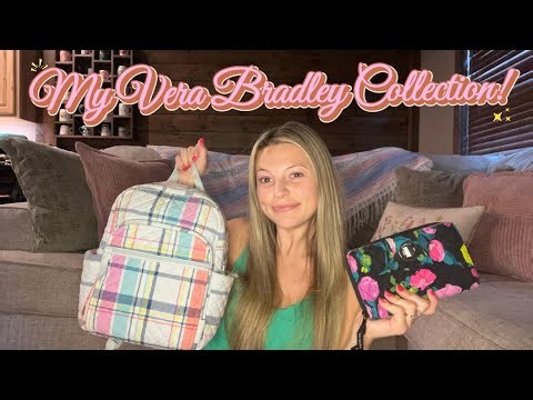 ASMR | My Vera Bradley Collection!!! 🌸👜✨Tingly Fabric Sounds (Whispered)