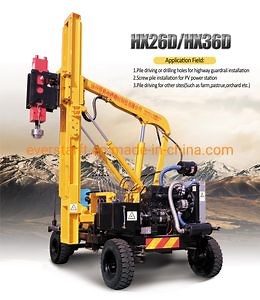[Hot Item] Install Highway Guardrail Installation Machine with Hydraulic Hammer