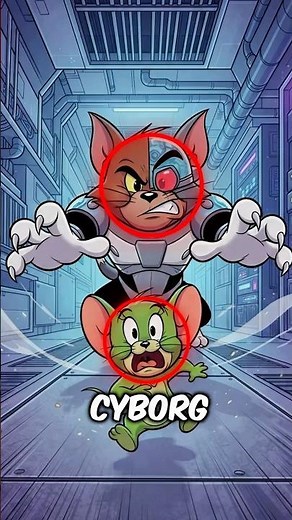Beast Boy and Cyborg once turned into a real cat-and-mouse duo…🥶