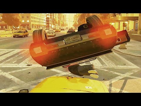 GTA 4 Car Crashes (No Mods)