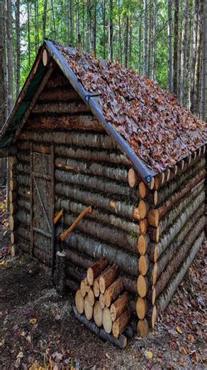 587K views · 4.3K reactions | Secret Bushcraft Cabin – Building for Survival – Wood Stove Heating FULL VIDEOS IN FIRST COMMENT | Bushcraft Share | Facebook