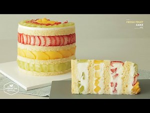 과일 폭탄!🍓과일을 아낌없이 넣었어요~🍊 생과일 케이크 만들기 : Fresh Fruit Cake Recipe | Cooking tree