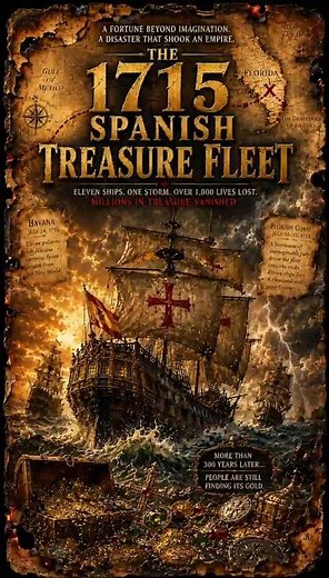 The 1715 Spanish Treasure Fleet #SpanishTreasureFleet #1715Fleet #TreasureFleet #Shipwreck #Treasure