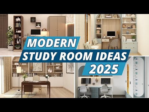 Modern Study Room Ideas 2025 | Creative Desk Layouts | Interior Inspiration for Productivity