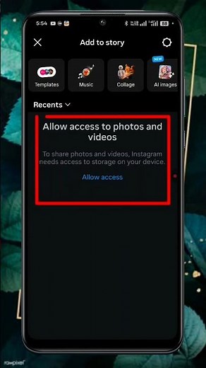 Allow Access To Photos And Videos Instagram | How to Allow to access photos and videos Insta story
