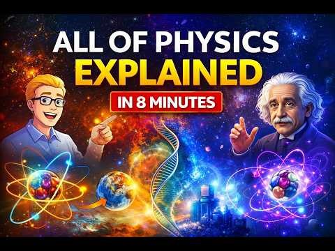 All of Physics Explained in 8 Minutes (From Newton to Quantum Physics)