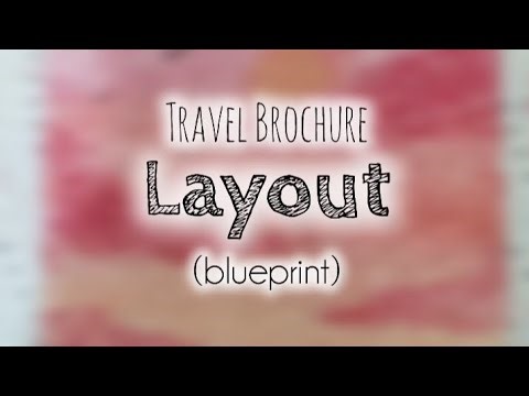 Travel Brochure Layout |Tutorial |Blueprint| School Project| How to make travel brochure?| Handmade