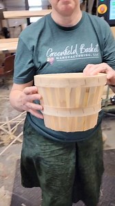 We have half peck (4 quart) baskets back in stock! We were backordered but are now getting stocked back up. With or without handles. Also, many different colors to choose from. #greenfieldbasketmanufacturing #halfpeck #woodenbaskets | Greenfield Basket Manufacturing