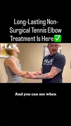 Long-Lasting Non-Surgical Tennis Elbow Treatment Is Here✅