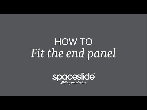 How to fit the wardrobe end panel