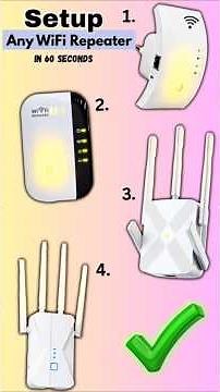STOP Weak WiFi! Setup Any WiFi Repeater in 1 Minute 🚀 #wifirepeater #wifibooster #wifiextender #diy