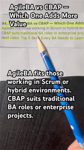 AgileBA vs CBAP — Which One Adds More Value