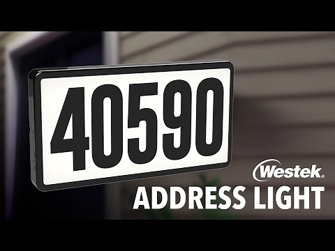 Westek Illuminated LED Address Light