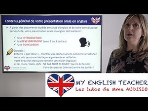 Méthodologie B2 - Comment réussir l'Epreuve d'EXPRESSION ORALE BAC anglais : contenu de votre oral