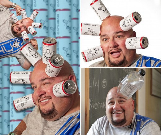 7.6M views · 19K reactions | Jamie 'Can Head' Keeton has amazing sticky skin  | Guinness World Records | Facebook