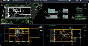 Modern House Plan [DWG]