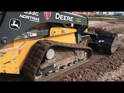 David's Dozer V-Loc System || Grading a Football Field