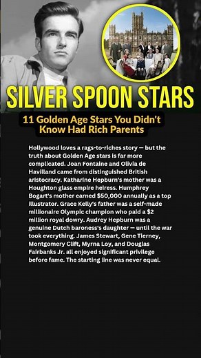 11 Golden Age Stars You Didn't Know Had Rich Parents