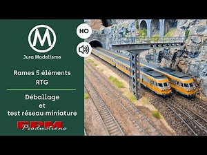 Les rames RTG EPM : Test sonore et circulation sur réseau. Modélisme ferroviaire HO train miniature.