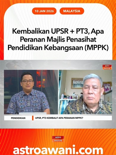 Peranan MPPK dalam Kembalikan UPSR dan PT3