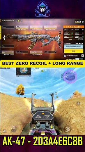 0 RECOIL AK-47 BUILD 🔥🔥 | 0 RECOIL + LONG RANGE BEST AK-47 GUNSMITH CODM BR