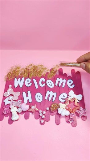 diy 💖Welcome sign#diy #roomdecor