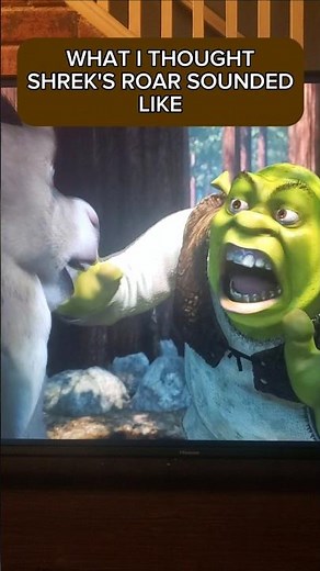 What I Thought Shrek's Roar Sounded Like #shorts #shrek