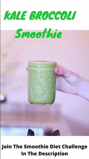 Green Smoothie Recipe With Kale And Broccoli For Weight Loss #shorts