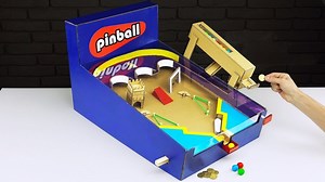 The Coolest Homemade Pinball Ever! 🎮🔥 #crafts #experiment #pinball | The Q