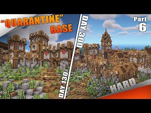 How To Build a Survival FORT / MANSION for 3+ players PART 6 Walls Minecraft TUTORIAL