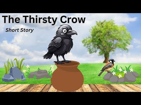 The Thirsty Crow Story for kids | Thirsty crow story in English | Thirsty Crow Moral Story |