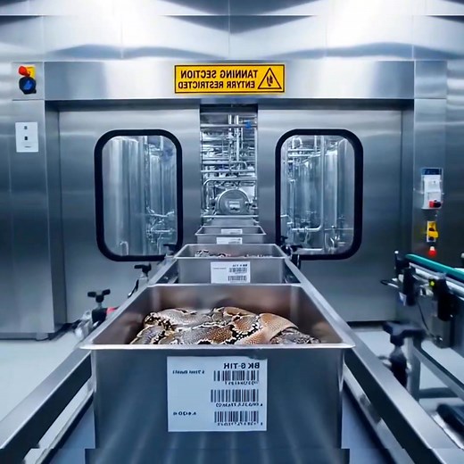 15M views · 186K reactions | The process of making a luxury coat from snakeskin | Ultra Process | Facebook