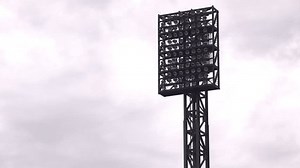 Baseball stadium lights on cloudy day 4k