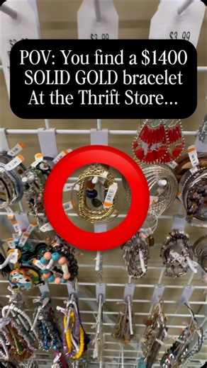 😳 I can’t believe they missed THIS… like I always say, never skip the jewelry section! #thrifting #jewelry #goldjewelry #jewellery #goldprice | Retro Toy Envy: