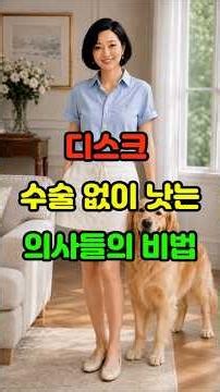 디스크 수술 없이 낫는 의사들의 비법