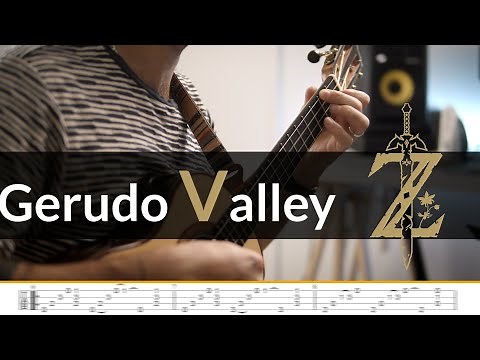 Gerudo Valley - Legend Of Zelda | Ukulele Fingerstyle Tab | Low G, Baritone | Grade 6+