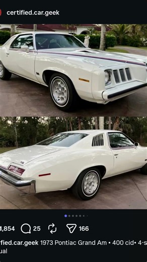 1973 Pontiac Grand Am.🤍🤍🤍
