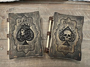 Travel Cribbage Set ~ Custom Cribbage Game Box ~ Cards and Pegs Included - Etsy