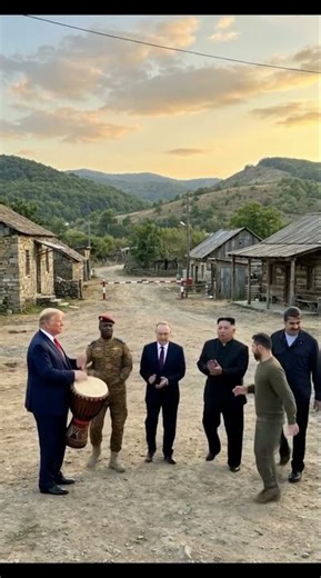 Trump kept dhol. Ibrahim,Putin, Kim jong,zelenskyy and Nicolas dancing funny memes 😛#shortsfeed