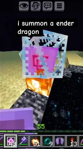 I just summon a ender dragon while using 4 end crystal