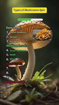 Identify different mushroom types correctly | #mushrooms #naturequiz #fungi